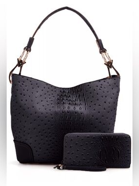 NWT!! 2-in-1 BAG+WALLET BY Alyssa, BLACK